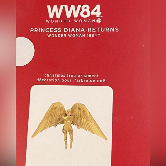 HALLMARKāOrnamentā2020āWW84Ā KeepsakeāWONDERāWOMANāPrincessāDiana - Picture 2 of 6